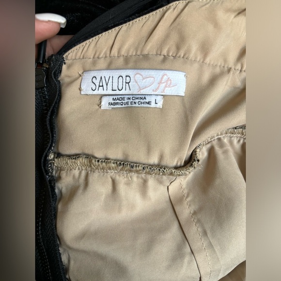 SAYLOR x Free People Velvet Dress size Large - Picture 5 of 5